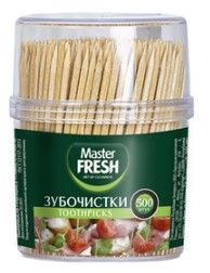 зубочистки 500 шт банка 1 шт master frech 4620739981034