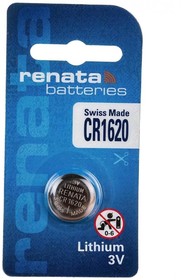 батарейка renata cr1620 bl1 lithium 3v (10/300/2400) cr1620