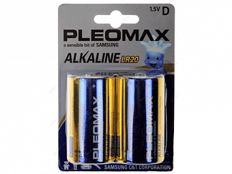 Батарейка "Samsung Pleomax LR20-2BL (20/80/2880) C0019254 Бат877