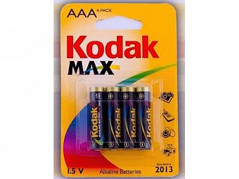 Батарейка "KODAK" MAX  LR03-4BL  (40/200/32000) Бат315