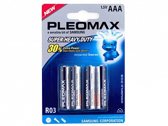 Батарейка Samsung Pleomax R03-4BL Бат046