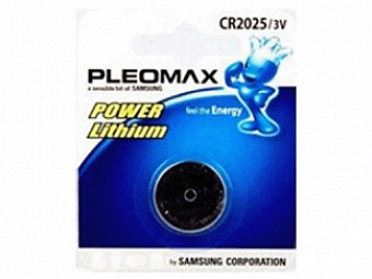 Батарейка литиевая "Samsung Pleomax" CR2025 5BL (5/100/2000) Бат341