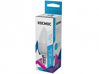 Светодиодная лампа "Космос" CN 8.5W 220V E14 4500K Лам684