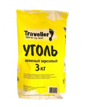 Уголь древесный Traveller 3кг 954991