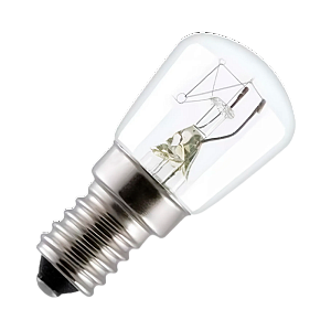 лампа накаливания makeeta e14 15w 220-240v для холодильников прозрачная (1/50) 00-00017387