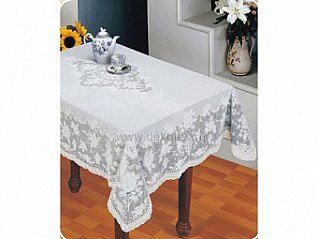 скатерть пвх арт.с610 embossed 137*180см бел. хб2808