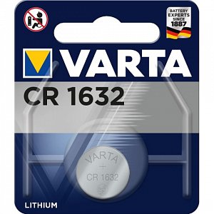 батарейка varta electronics cr1632 bl1 lithium 3v (6632) (1/10/100) 06632101401
