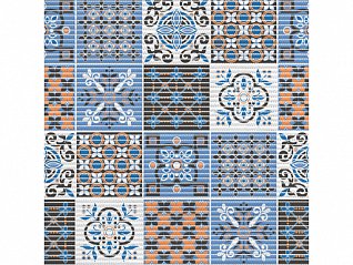 коврик для ванны 225pt-orange-blue "преображение" 0,65х15 м хв6743