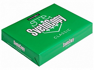 бумага а4 "svetocopy new" 210*297мм,  80г/м2  95% 500л/пч. 64876 бум811