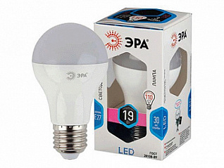 лампа светодиодная "эра" led smd a65-19w-840-e27 (белый свет) лам278