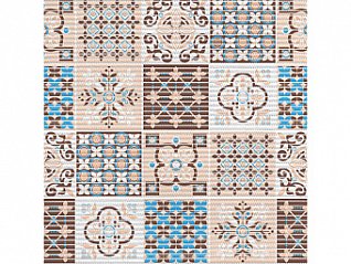 коврик для ванны 225pt-brown-blue "преображение" 0,65х15 м хв6744