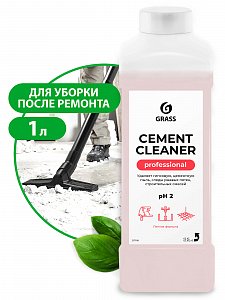 очиститель после ремонта "cement cleaner" флакон 1000 мл grass 217100