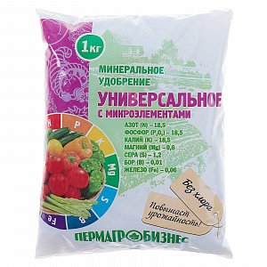 удобрение минеральное универсальное с микроэлементами, 1 кг   1446428 1446428