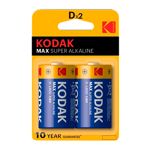 батарейка kodak max lr20 d bl2 alkaline 1.5v (2/20/100/3200) kd-2