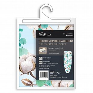 чехол для гл. доски hpr1 1300х420 (hpr1/cf haushalt cotton flowers) хб12897