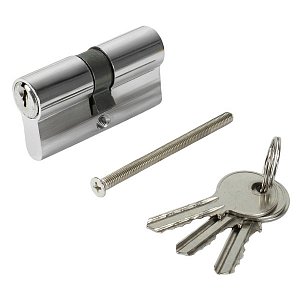 цилиндр. механизм, ключ-ключ,цвет:серебро,60 мм политех 8125061