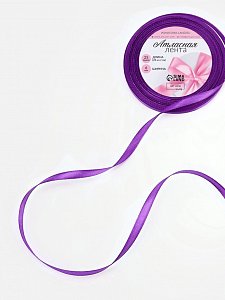 лента атласная №34(46) 6мм*25±1ярд(23м±1м) фиолетовый ау 1218112 1218112
