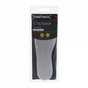 стельки универсальные зимние тм streetwise, основание фольга, войлок, р 36-46 459-237