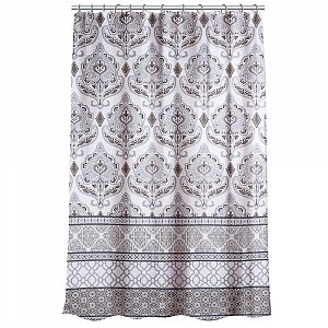 vetta шторка для ванной, с утяжелителем, полиэстер, 80 г/м2, 180х180см, орнамент, 002 461-002