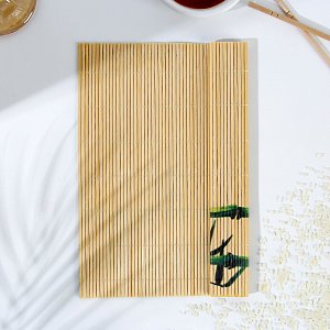 циновка "бамбук", 22 х 24 см   9809358 9809358