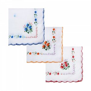 Носовой платок тм  GALANTE, 100% хлопок, 28x28см, 3 цвета, арт.GL-2411 307-154