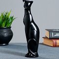 Фигура "Кошка Грация" чёрная, 6х7х23см 3053441 3053441