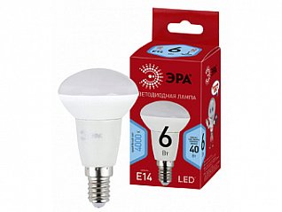 лампа светодиодная "эра" red line led r50-6w-840-e14 r  рефлектор  (нейтральный свет) лам750