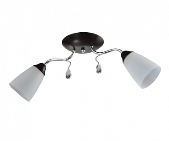 Люстра "Tori" 2хЕ14х40W венге/хром 16х57х21см 2924993 2924993