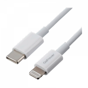 кабель gopower gp10tl lightning (m)-type-c (m) 1м белый (1/200/800) 00-00022804