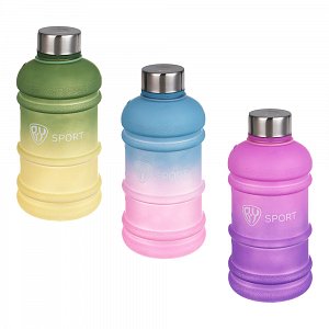 Бутылка спортивная тм BY SPORT, 1000мл, 21х10см, пластик PETG, градиент 088-147