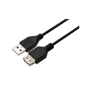 кабель gopower удлинитель usb2.0 (m)-usb (f) 1.5м пвх черный в пакете (1/200) 00-00029634
