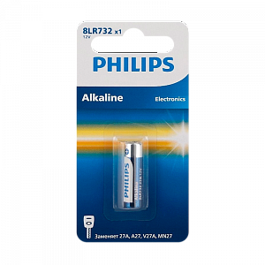 батарейка philips lr27/a27/mn27 bl1 alkaline 12v (1/20/200) 8lr732/51