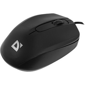 мышь проводная defender mb-507 alpha классическая usb бесшумная черный (1/100) 52507