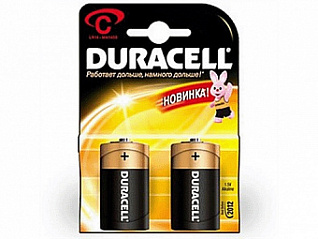 батарейка "duracell  lr14-2bl" (20/60/6000) бат815