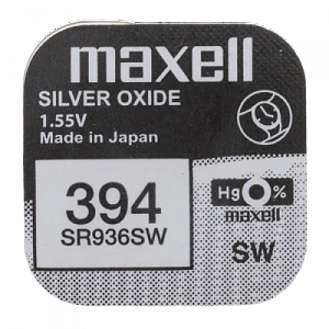 батарейка maxell 380/394 bl1 silver oxide 1.55v 0%hg (1/10/100) 00-00000709