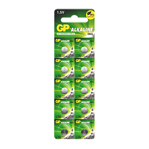 батарейка gp g13/lr1154/lr44/357a/a76 bl10 alkaline 1.5v отрывные (10/250/5000) gp a76fra-2c10 250/5
