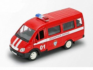 игрушка модель машины газель пожарная охрана  42387afs 2\2840