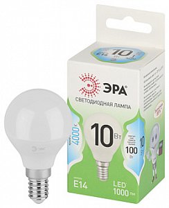 лампочка светодиодная эра green line led p45-10w-840-e14 gl e14 10 вт шар яркий белый свет лам468