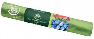 Пакеты для заморозки глянцевые 20 мкм салатовые с принтом 30 шт Master Fresh 4620739974067