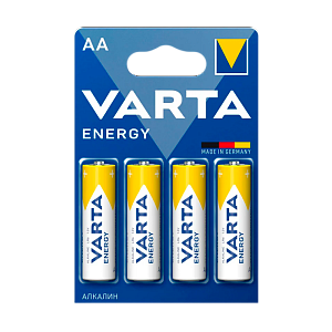 батарейка varta energy lr6 aa bl4 alkaline 1.5v (4106) (4/80/400) 04106213414
