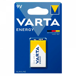 батарейка varta energy крона 6lr61 bl1 alkaline 9v (4122) (1/10/50) 04122229411