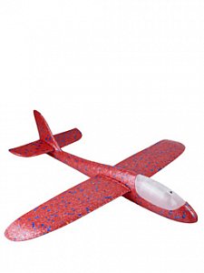 планер-самолет метательный 48см, со светом,из пенопласта, арт. f1802 55\682