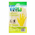 VETTA Перчатки резиновые желтые L 447-006