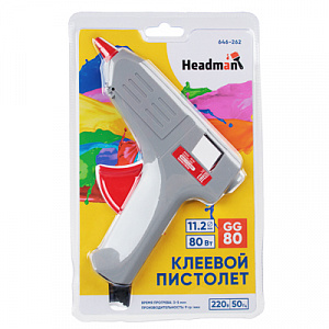 falco пистолет клеевой электр. gg-80, 80вт.нагрев 3-5 мин, 9 гр/мин, +2 стержня 11мм 646-262