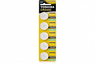 батарейка toshiba cr2450 bl5 lithium 3v (5/100/8000) 802450