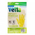 VETTA Перчатки резиновые желтые XL 447-008