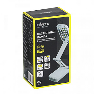 фонарь - лампа складной 24 ярк. led, шнур 220в, пластик, 7,5х27х13см 198-061