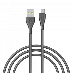 кабель для зарядки usb(a)-type c by balance, 18вт, 1 м, 3a, pvc, чёрный 931-604