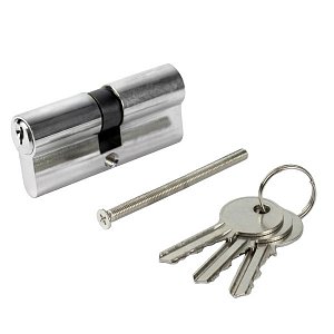 цилиндр. механизм, ключ-ключ,цвет:серебро,70 мм политех 8125071