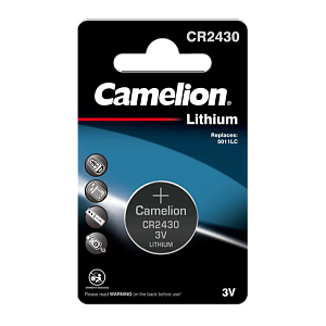 батарейка camelion cr2430 bl1 lithium 3v (1/10/1800) 3073